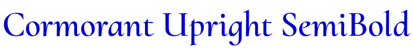 Cormorant Upright SemiBold шрифт